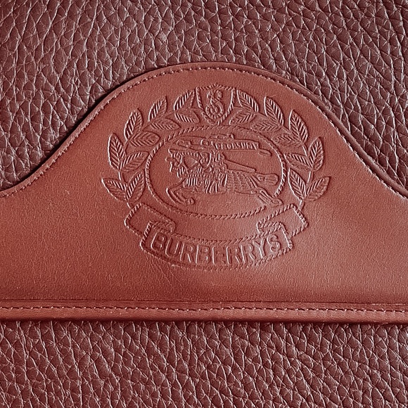 BURBERRY large Leather Clutch Crossbody 🤎 - Picture 6 of 12
